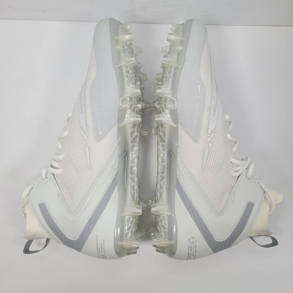 Nike Alpha Huarache 8 Elite LAX Men's White Cleats CW4440-110 US Size 12.5 NWB - Picture 8 of 10